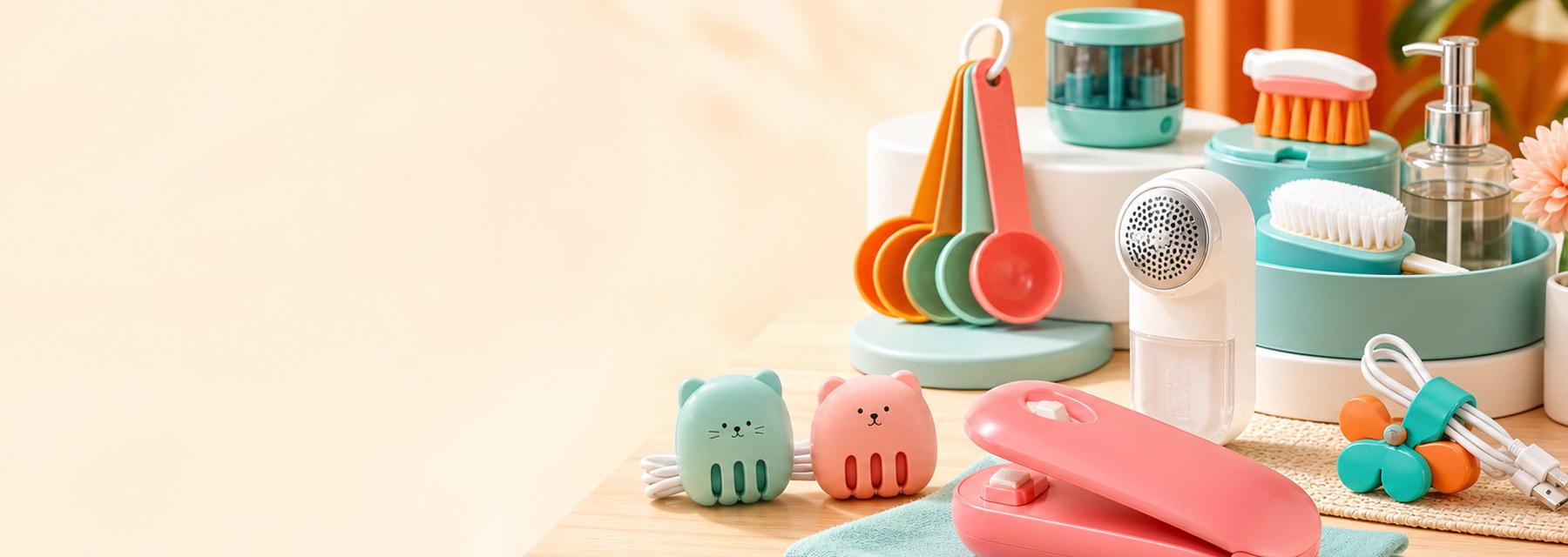Gadgets virais coloridos para casa